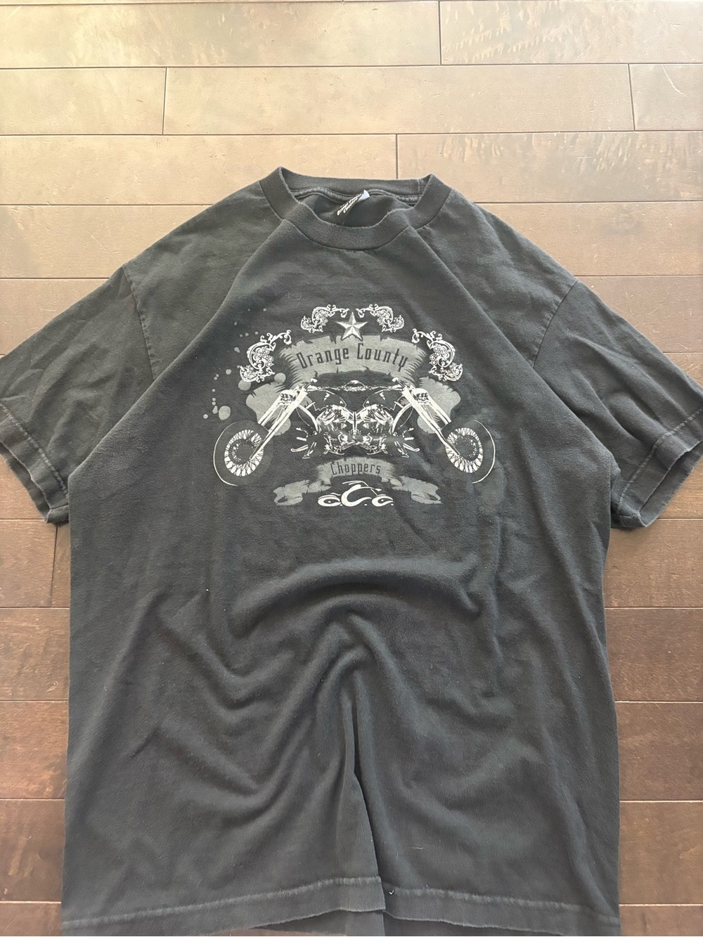 Vintage 2000s orange country choppers shirt